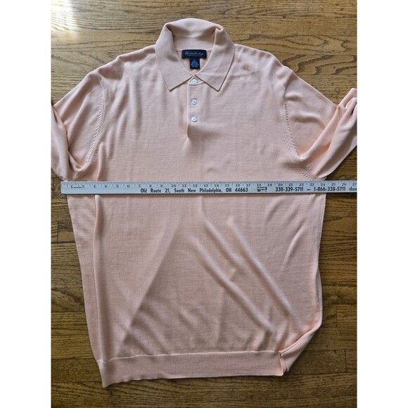 Brooks Brothers Sweater Mens XL Silk Blend Long Sleeve Knit Pullover - Picture 6 of 6
